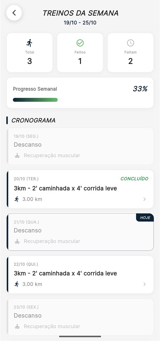 App da 040 — Sua semana, dia a dia