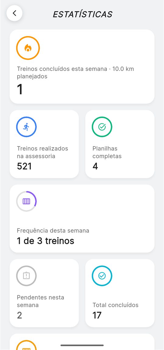 App da 040 — Suas estatísticas